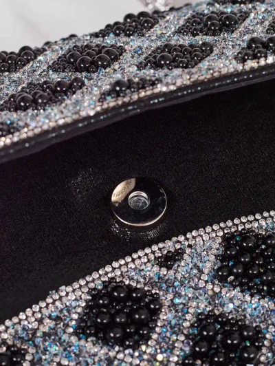 Royalfashion Small women's handbag adorned with zirconia and pearls