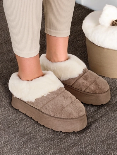 Royalfashion Women's short boots in the style of snow boots Eliozi