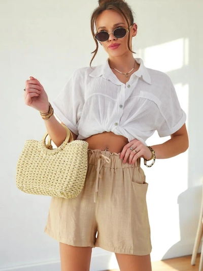 Royalfashion Women's Viscose Short Shorts