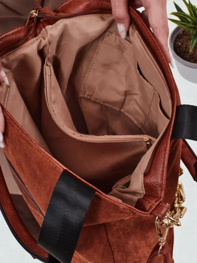 Torebka damska shopper eko zamszowa Twilight Life