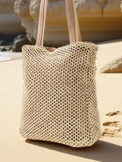 Royalfashion Large straw women's bag