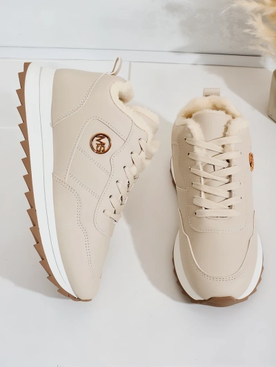 Royalfashion Siltās sieviešu kedas ar kažokādu Casot