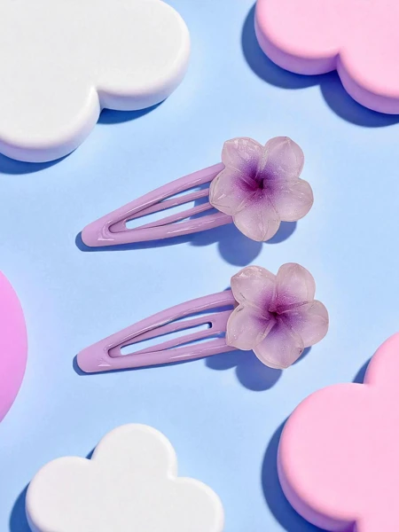 Florisia hair clips with flower