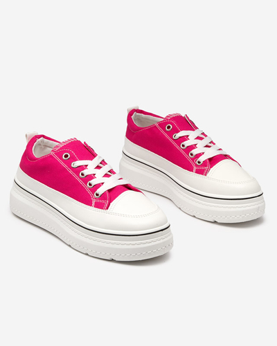 Fuchsia women's sneakers on the platform Veritar - Footwear