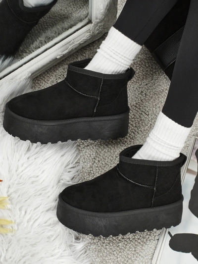 Krótkie buty a'la śniegowce damskie Memi