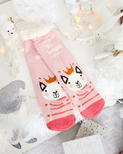 Royalfashion Sieviešu ziemas zeķes ar Ziemassvētku rakstu