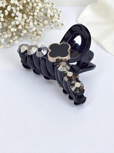 Royalfashion Hair Clip with Zirconias Crystal Charm