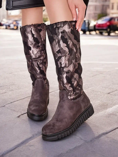 Royalfashion Sieviešu Ceļgala Zābaki Molis