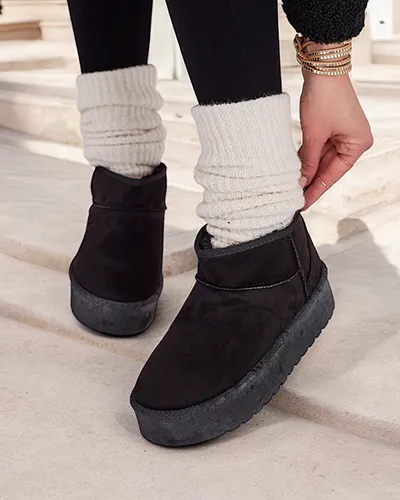 Женские короткие снежные ботинки Royalfashion Комано