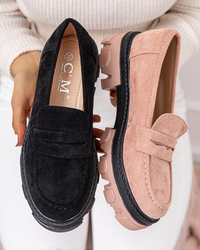 OUTLET Black women's eco suede shoes Visavi - Footwear