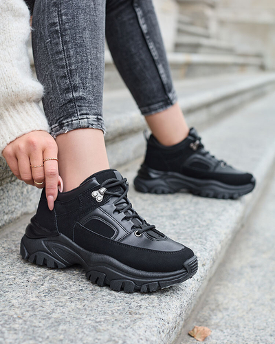 Royalfashion Black women's sneakers Aherot