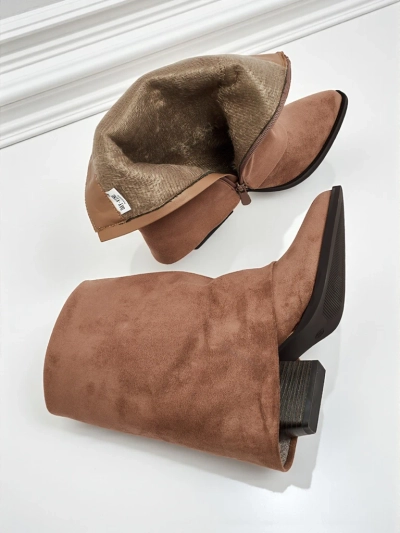 Botki damskie Moon Whisper me cholewką zabudowaną