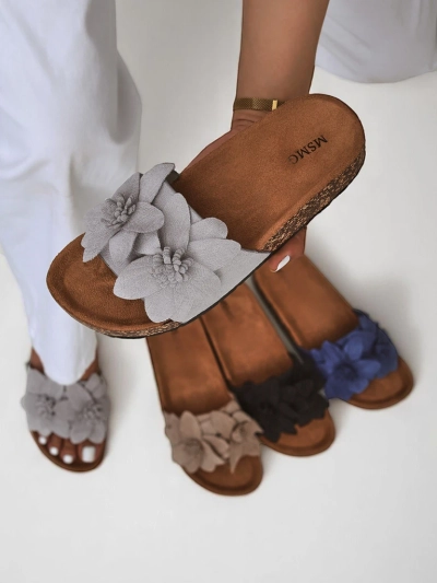 Royalfashion Women's sandals with flowers Foules