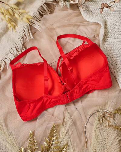 Royalfashion Women's bra decorated with lace