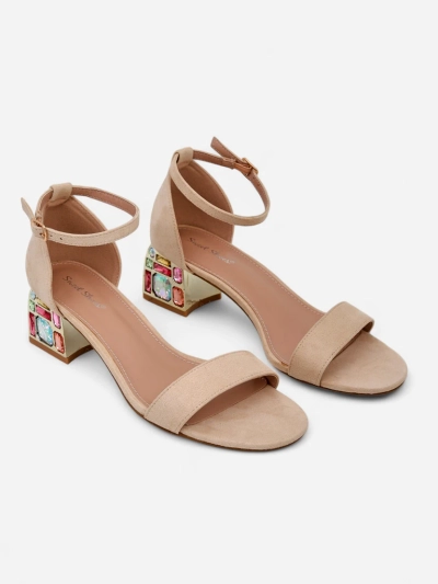 Royalfashion Women's sandals with a decorative heel Ballou