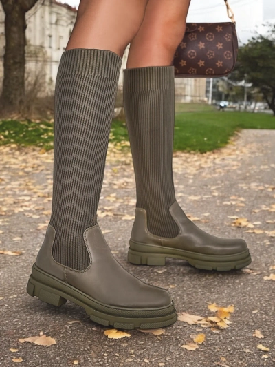 Royalfashion Women's Slip-On Boots Bireno