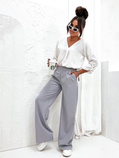 Royalfashion Women's wide fabric pants