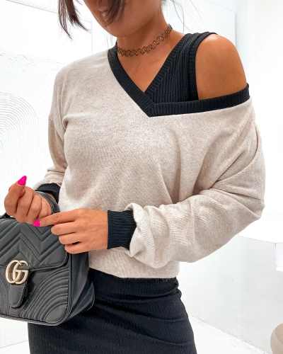 Royalfashion Черный женский повседневный комплект