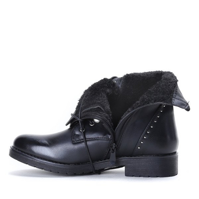 Black baggers with pearls This Is Queen- Footwear