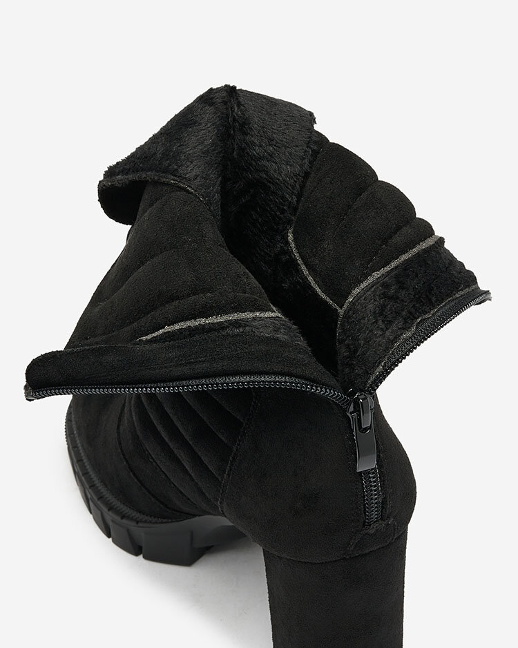 Royalfashion Black women's insulated Sehhra stiletto boots