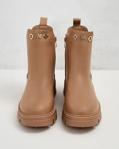 Royalfashion Women's boots on a thicker sole Gegri