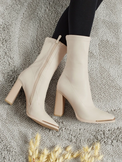 Damske botiki eko-leatherske tele kolumna Morvella