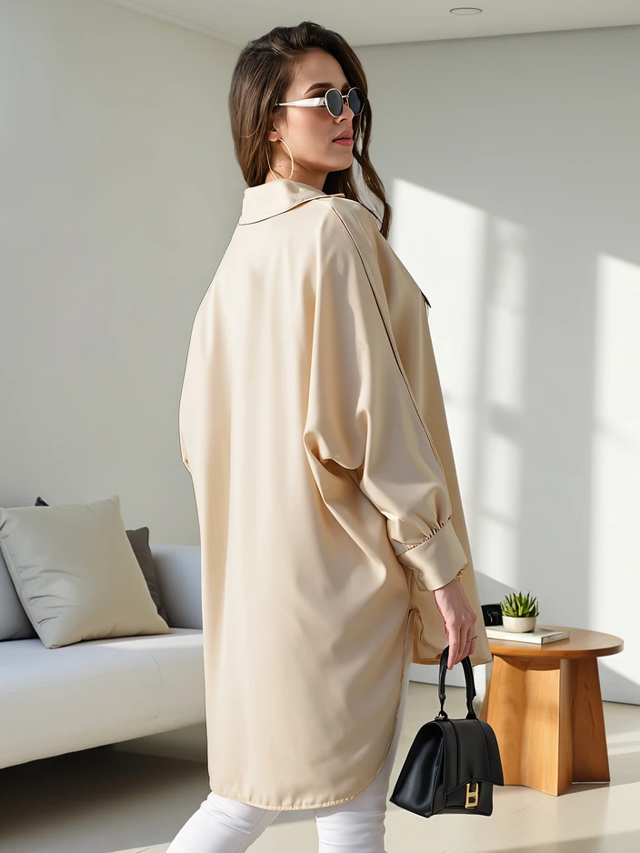 Royalfashion Long women's oversized shirt