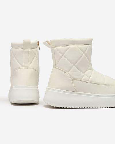 Royalfashion Белые женские сапоги a'la snow boots Kacecica