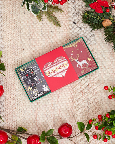 Royalfashion Ziemassvētku zeķes kastītē 3 gab.