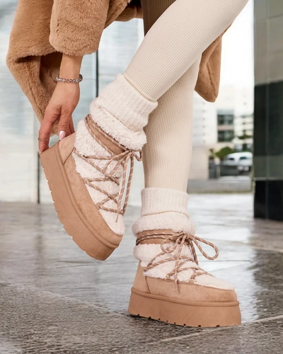 Royalfashion Sieviešu sniega zābaki ar mežģīnēm Evonie