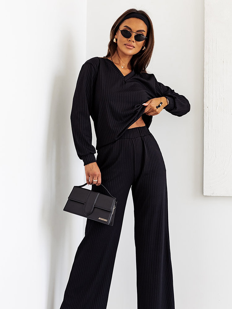 Royalfashion Women's Ribbed Cotton Set