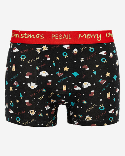 Royalfashion Men's Boxer Shorts with Christmas pattern