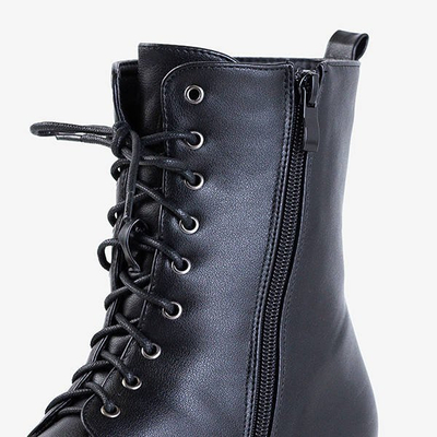 Ladies 'black flat-heel trainers with pearls Minot - Shoes