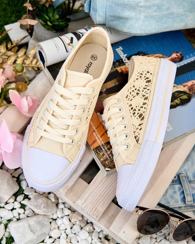 Royalfashion Sieviešu ažūra apavi Niz