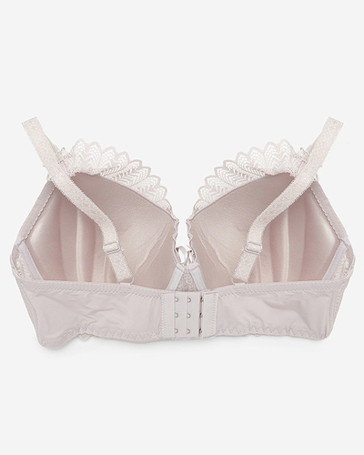 Women's Beige Lace Bra - Underwear