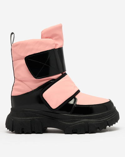 Royalfashion Women's snow boots in pink Enamirela