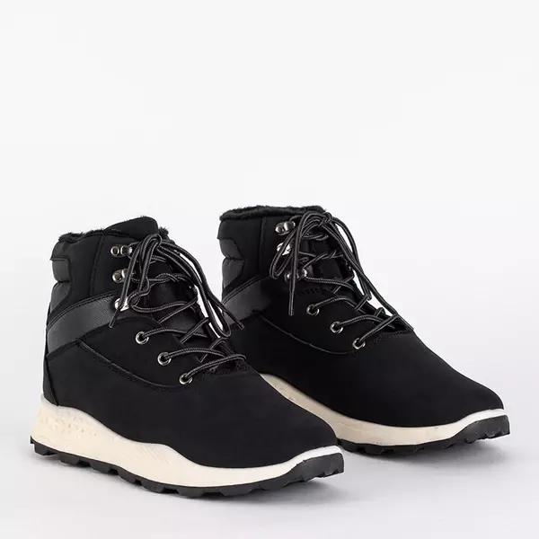 OUTLET Black men's Nuok insulated boots - Footwear
