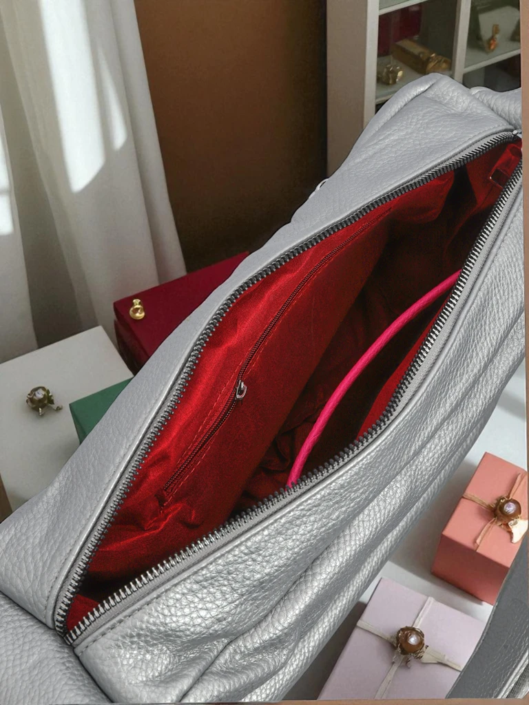 Royalfashion Malgranda sinjora sako el eko-ledo Lyra Vell