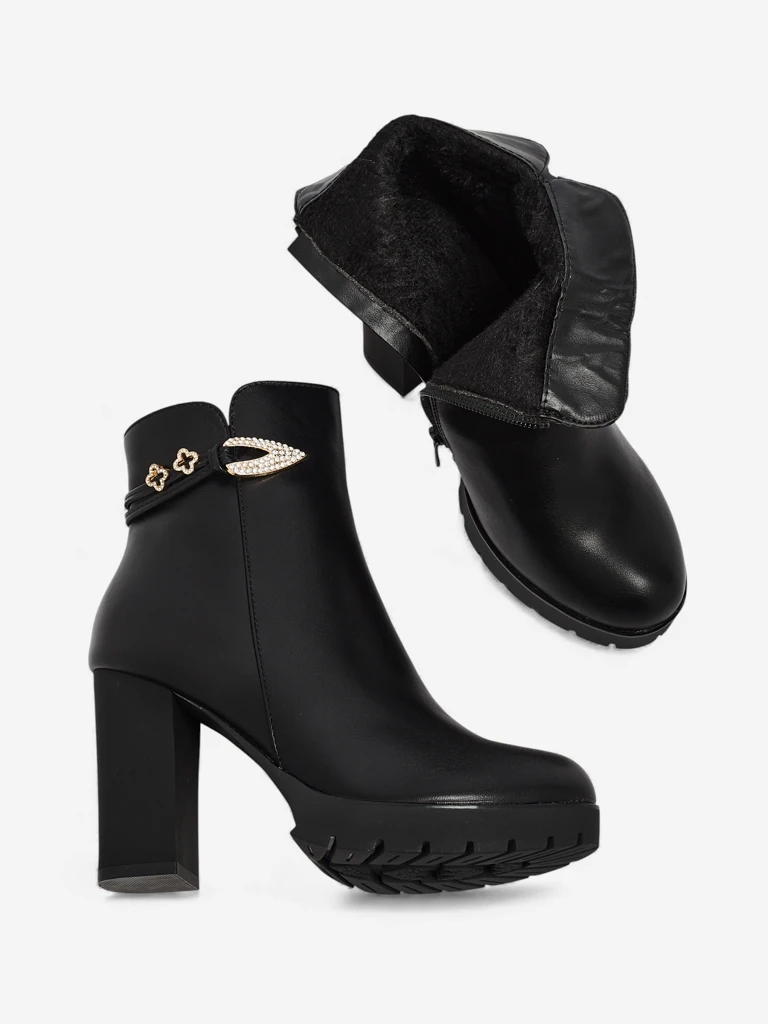 Женские ботильоны Sylvar из экокожи на каблуке