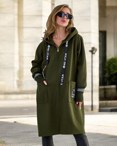 Royalfashion Женская куртка а'ля пальто до колен