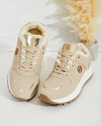 Royalfashion Siltas sieviešu kedas ar kažokādu Boris