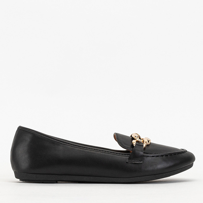 Black women's eco leather loafers Zolli- Shoes