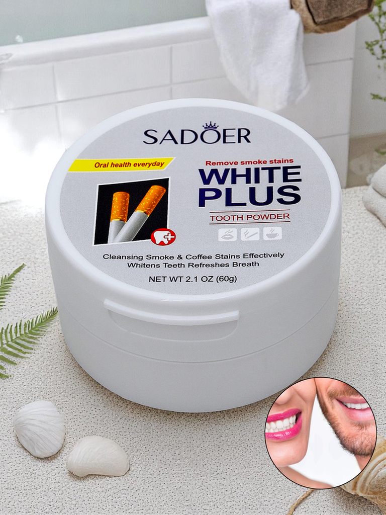Sadoer Whitening tooth powder removing tobacco stains