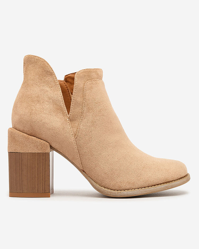 Royalfashion Light brown women's Ricteas stiletto boots