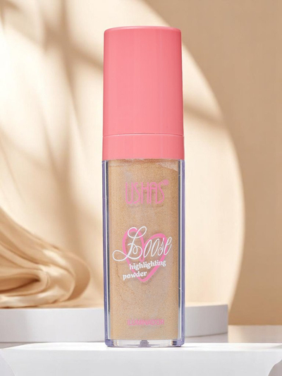 USHAS Loose face highlighter with sponge Golden Petal