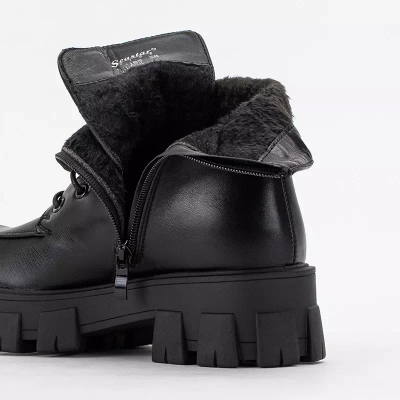 OUTLET Black women's flat-heeled baggers Sinila - Footwear