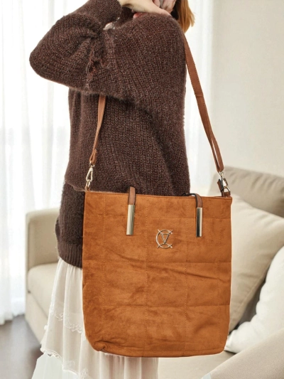 Женская сумка-шоппер Caryenne из экозамши