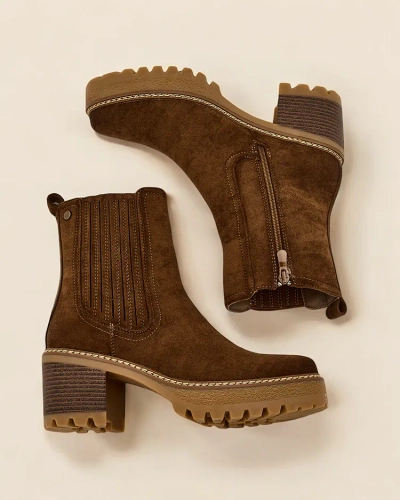 Royalfashion Eco-suede sieviešu kāju zābaki uz balsta Segiag