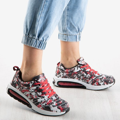 Jordan black and red sports shoes - Footwear 1