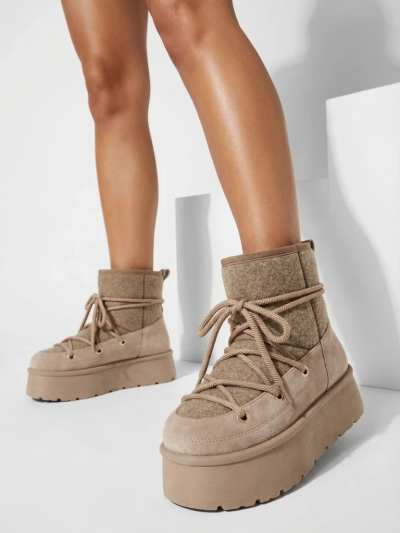 Royalfashion Sieviešu sniega zābaki Filori ar mežģīnēm